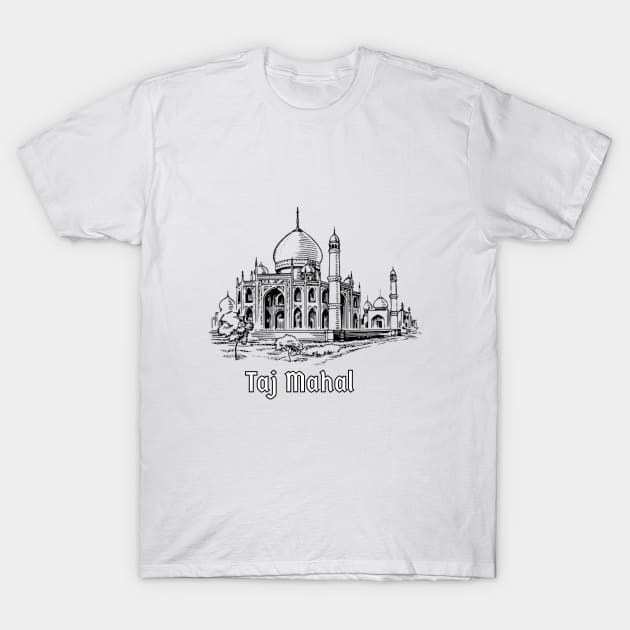 Taj Mahal T-Shirt by LegnaArt